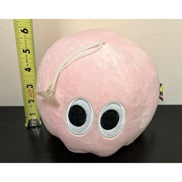 Pink Pac-Man Ghost Plush With Suction Cup  Namco Official Merchandise 2015 - Picture 3 of 7